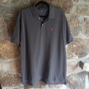 US Polo Assn Mens Polo Shirt Gray Size XL Short Sleeve Golf